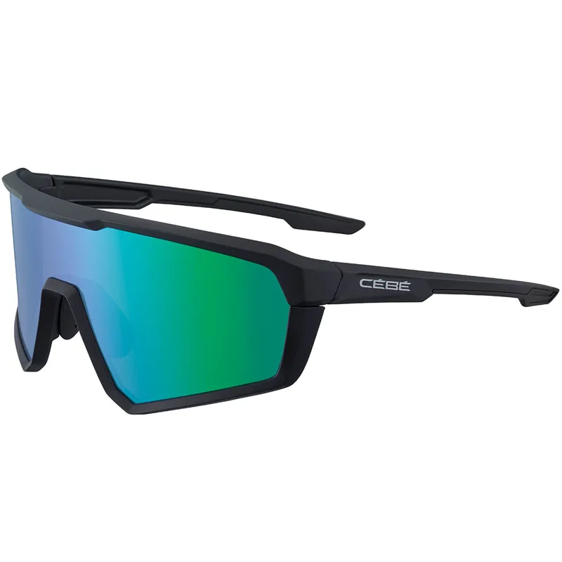 Cabe Asphalt Sunglasses Matt Black Zone Grey Cat 3 Green - LIGHT SCRATCH TO LENSE